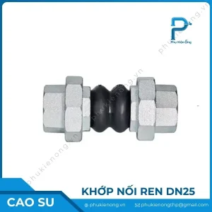 Khớp nối mềm cao su nối ren DN25