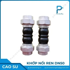 Khớp nối mềm cao su nối ren DN50