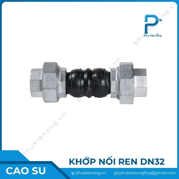 Khớp nối mềm cao su nối ren DN32