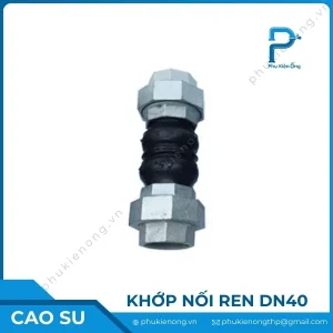 Khớp nối mềm cao su nối ren DN40