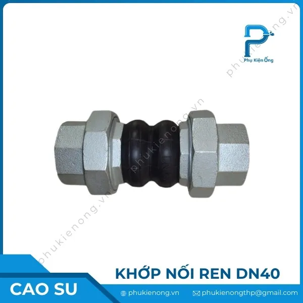 Khớp nối mềm cao su nối ren DN40