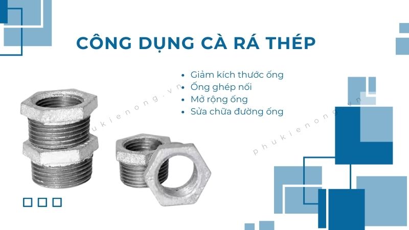 Một số công dụng của cà rá thép