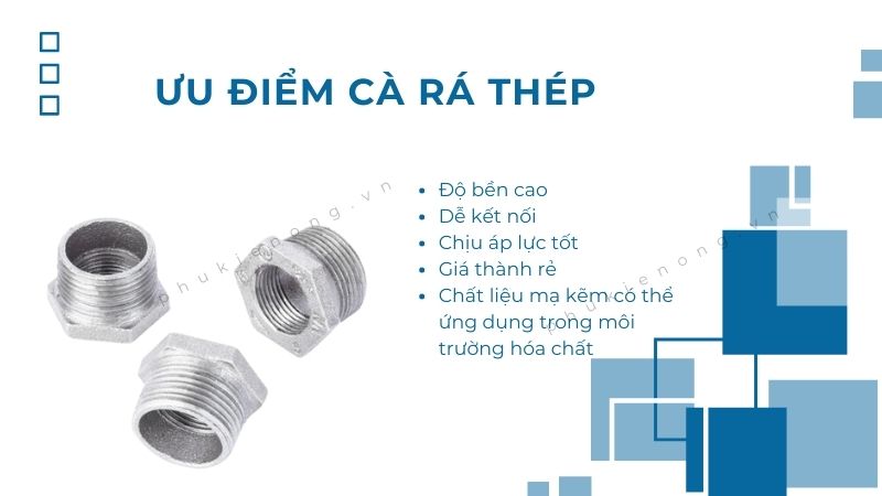 Ưu điểm nổi bật của cà rá thép