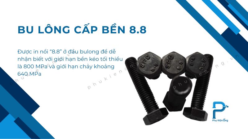 Bu lông cấp bền 8.8