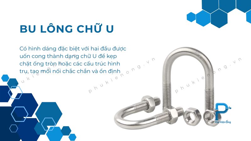 Bu lông chữ U giúp giữ cố định các đường ống công nghiệp