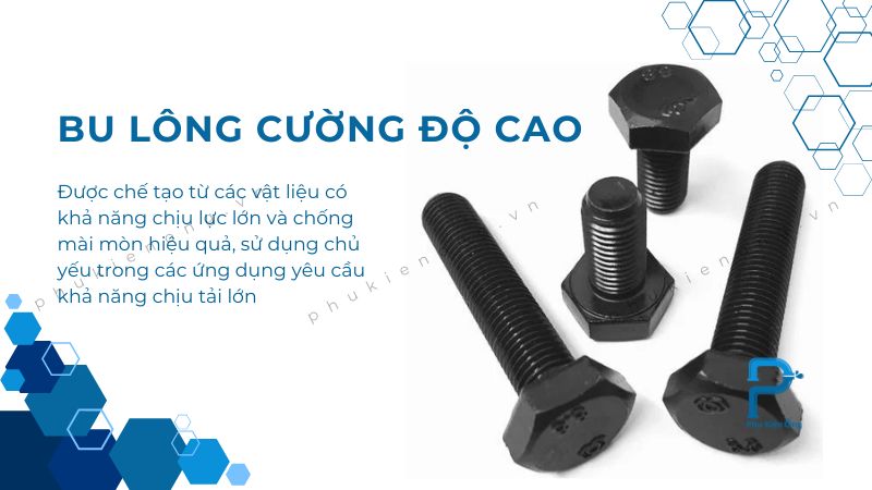 Bu lông cường độ cao dùng cho các ứng dụng chịu lực