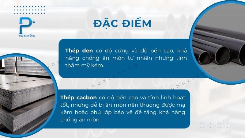 Đặc điểm thép đen và thép carbon