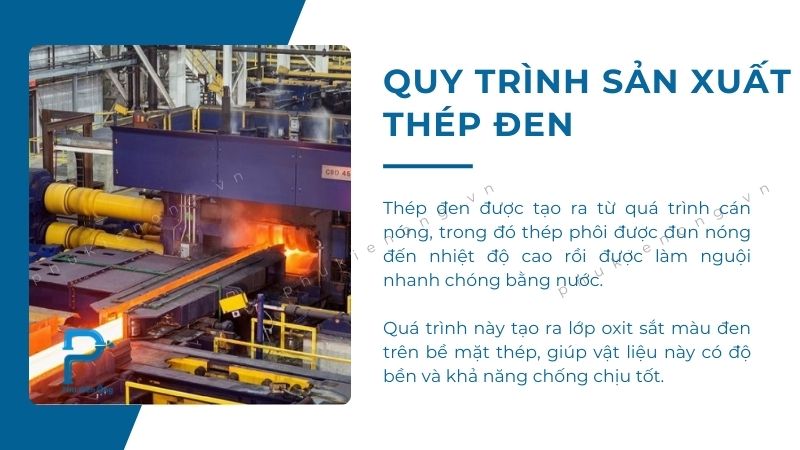 Quy trình sản xuất thép đen