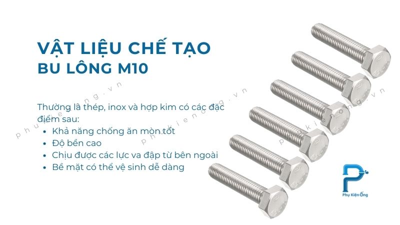 Vật liệu chế tạo bulong M10