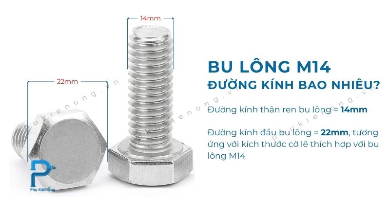 Đường kính bu lông M14