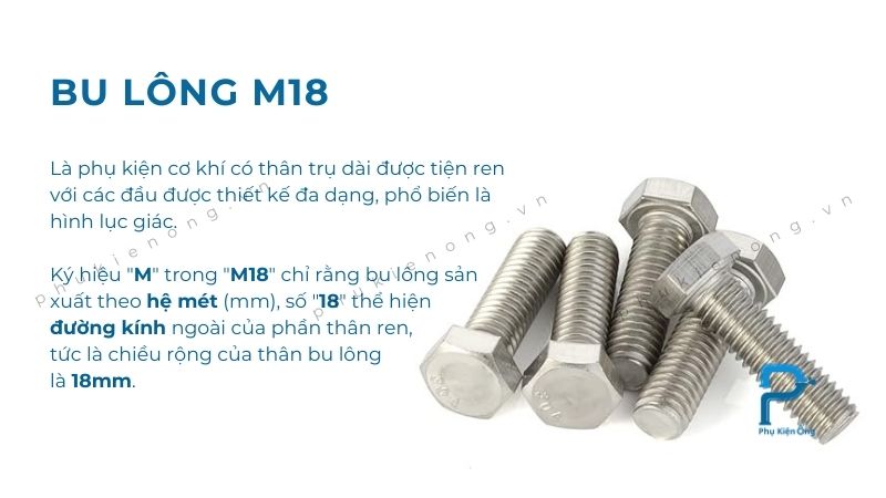 Giải thích bulong M18