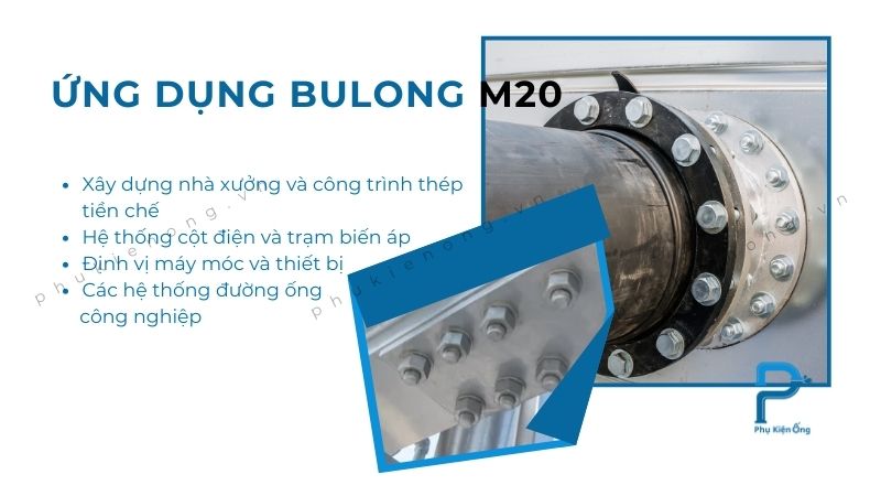 Ứng dụng của bulong M20