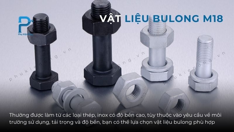 Vật liệu bulong M18