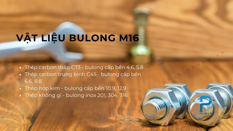 Vật liệu bulong M16