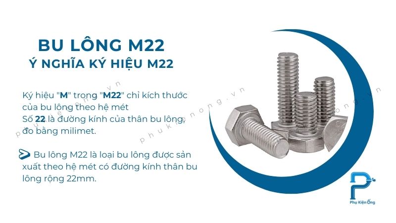 Giải mã ký hiệu bu lông M22