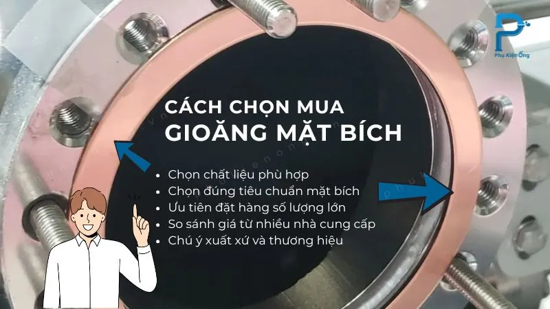 Cách chọn mua gioăng cao su mặt bích giá hời