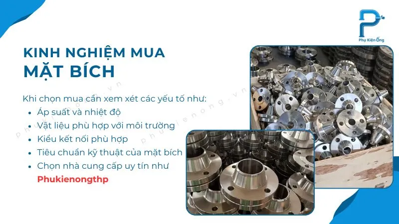 Kinh nghiệm chọn mua mặt bích phù hợp với hệ thống
