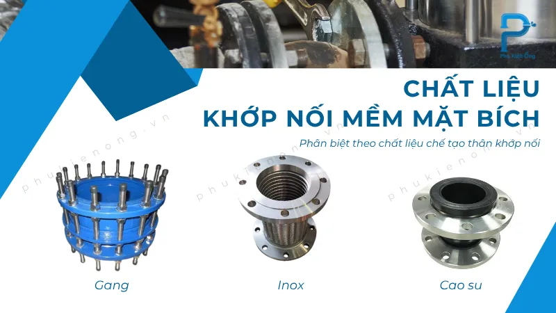 Chất liệu chế tạo khớp nối mềm mặt bích