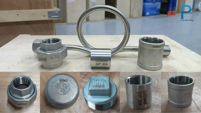 Phụ kiện nối ren inox của Bothwell tại kho Phukienongthp