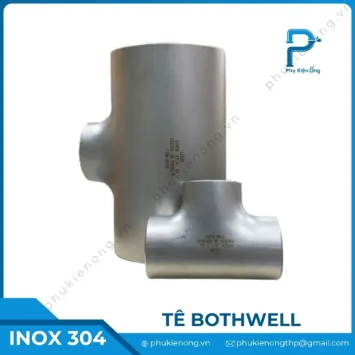 Tê inox 304 Bothwell SCH10