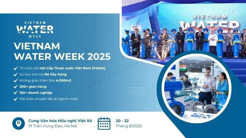 Quy mô triển lãm Vietnam Water Week 2025