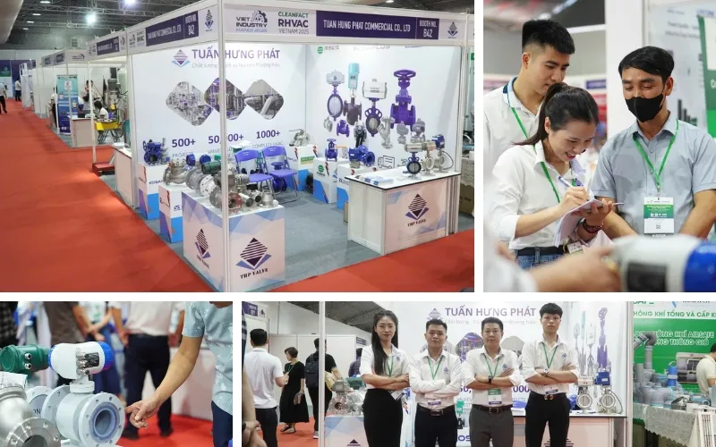 Gian hàng B42 của Tuấn Hưng Phát tại triển lãm RHVAC 2025