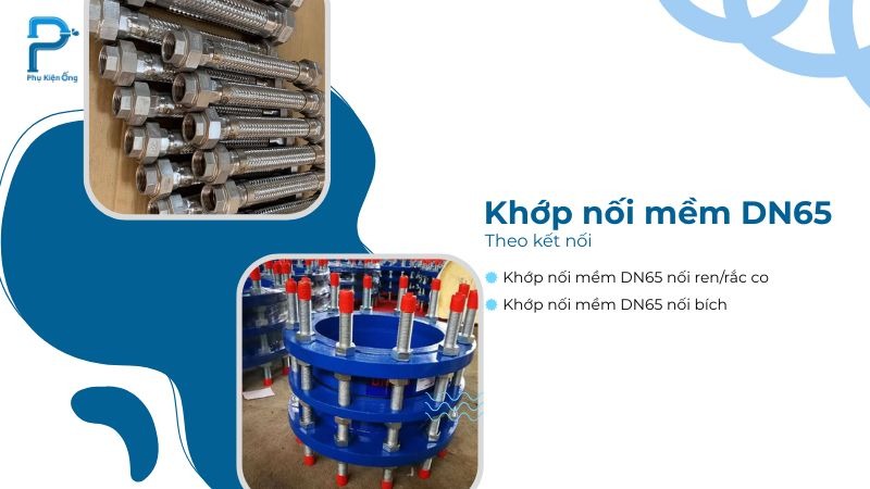 Kiểu kết nối phổ biến của khớp nối mềm DN65