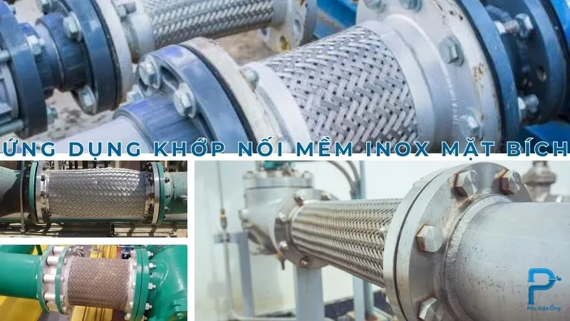 Các hệ thống lắp đặt khớp nối mềm inox mặt bích