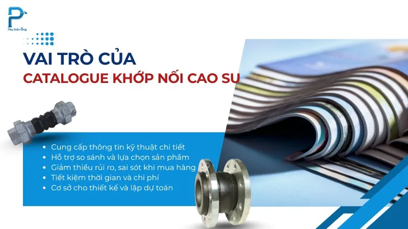 5 vai trò nổi bật của catalogue khớp nối cao su
