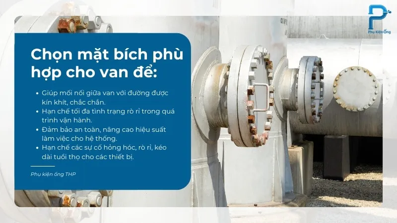 Chọn đúng mặt bích cho van công nghiệp mang lại nhiều lợi ích