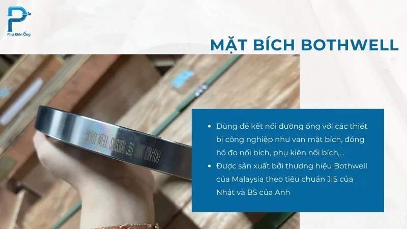 Mặt bích Bothwell nhập khẩu Malaysia giúp kết nối trong hệ thống đường ống