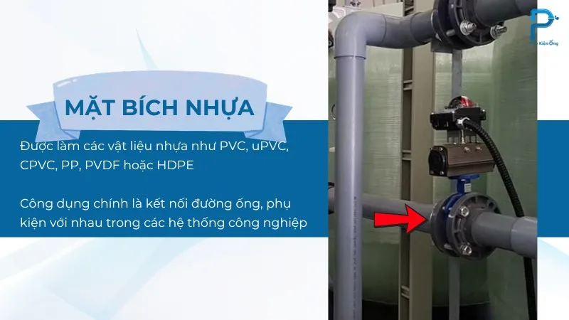 Mặt bích nhựa giúp kết nối đường ống, làm từ nhiều loại vật liệu nhựa khác nhau