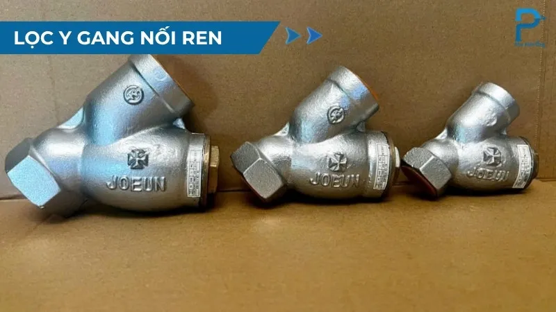Y lọc gang nối ren nhỏ gọn, kết nối chắc chắn