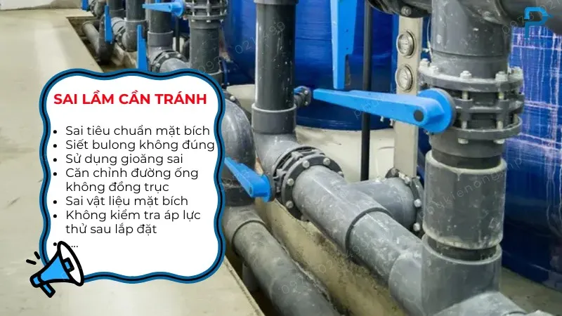 Giải đáp gắn mặt bích nhựa hiệu quả cần tránh những gì