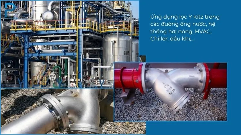 Các hệ thống lắp đặt lọc y Kitz để lọc cặn