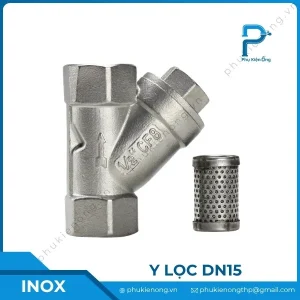 Y lọc inox DN15 nối ren