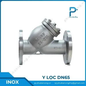 Y lọc inox DN65 nối bích