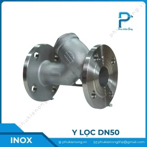 Y lọc inox nối bích DN50