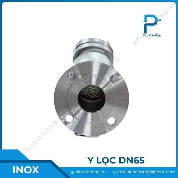 Y lọc inox DN65 nối bích