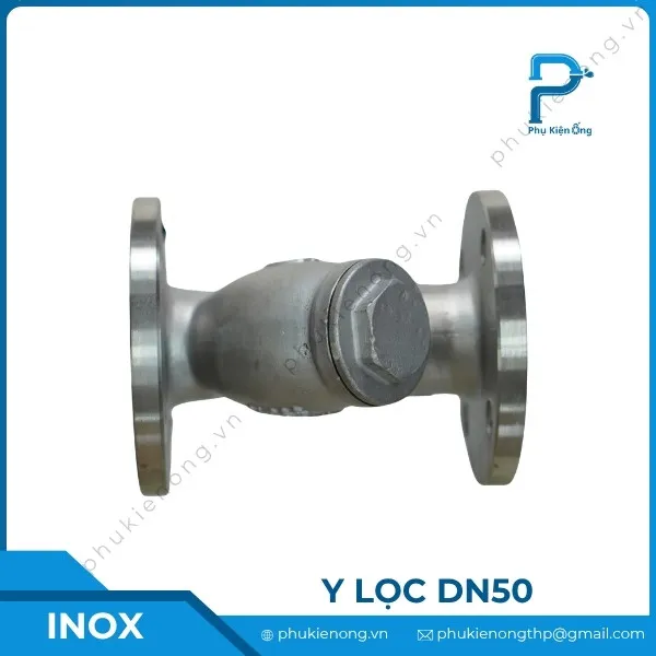 Y lọc inox nối bích DN50