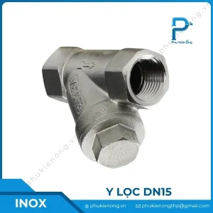 Y lọc inox DN15 nối ren