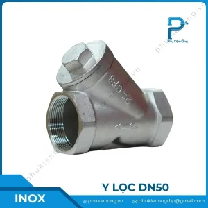 Y lọc inox nối ren DN50