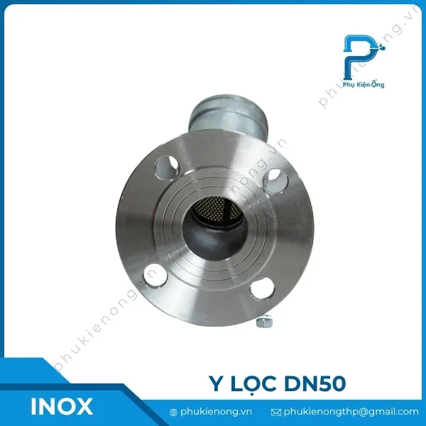 Y lọc inox nối bích DN50
