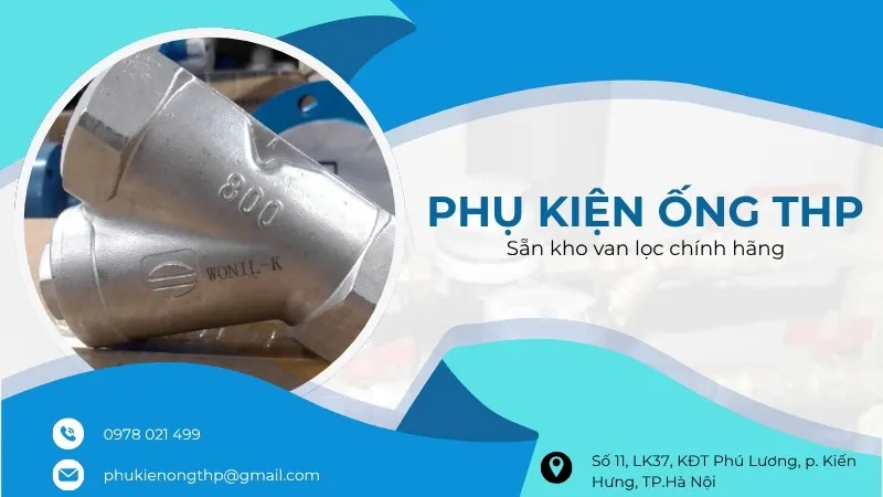 Mua lọc y ren chính hãng, giá tốt tại Phụ kiện ống THP