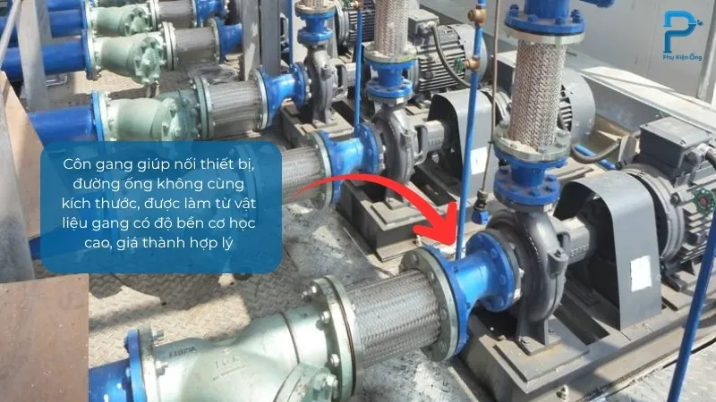 Côn thu gang nối ống không cùng kích thước