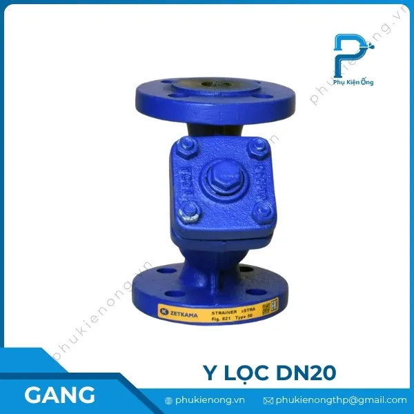 Y lọc gang DN20 nối bích nhập khẩu