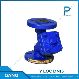 Y lọc gang DN15 nối bích