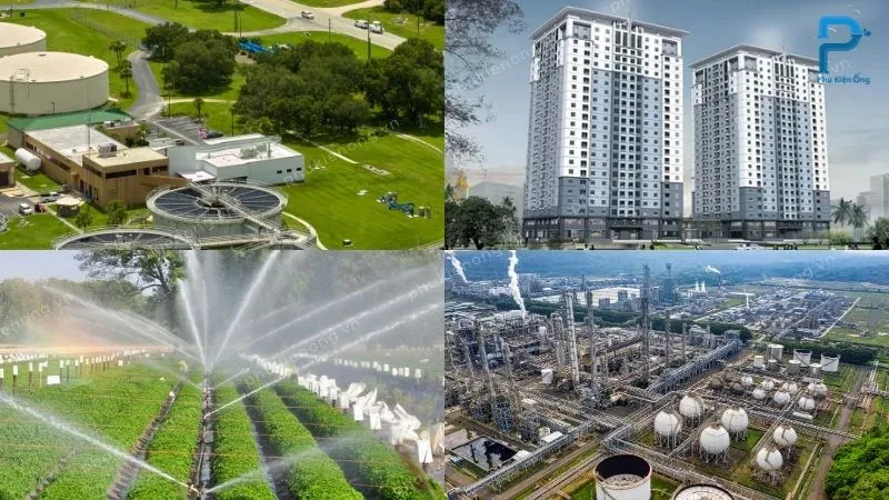 Ứng dụng phụ kiện cấp thoát nước